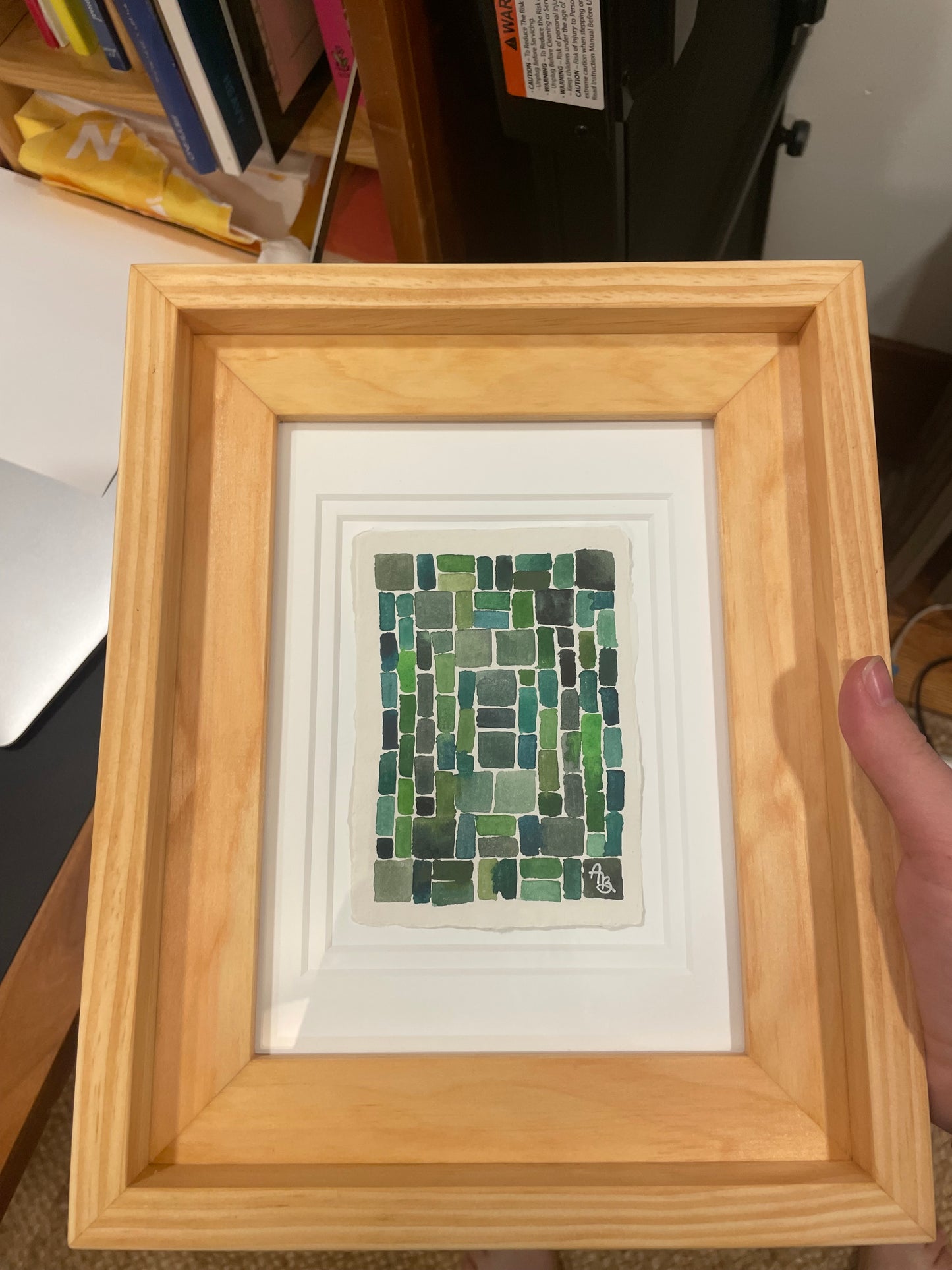 “Mossy Bricks” Framed Original Painting