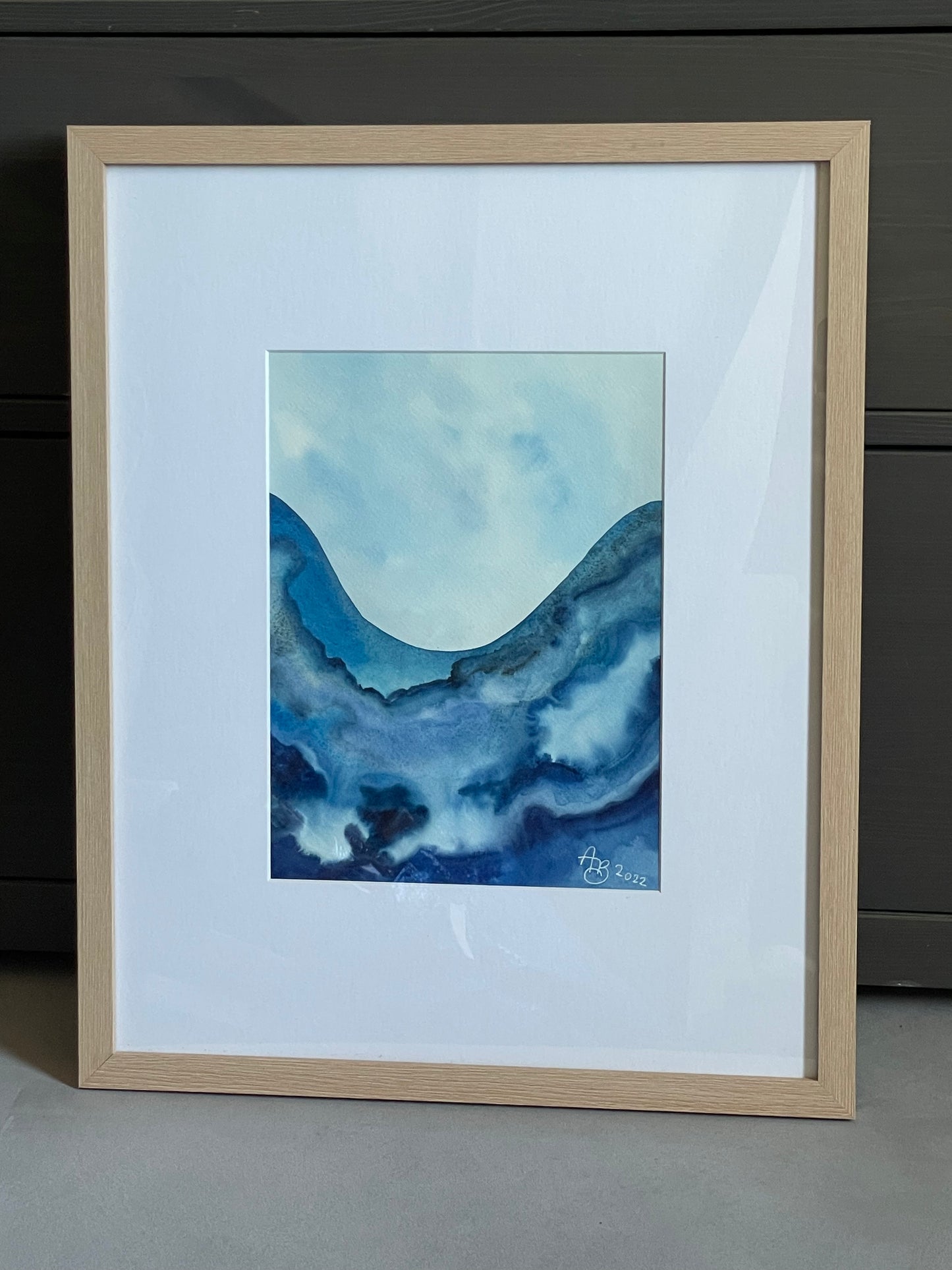 "Sapphire Seas" Framed Original Painting