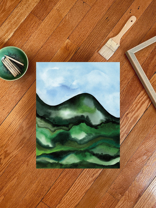 "Meadow" Watercolor Print