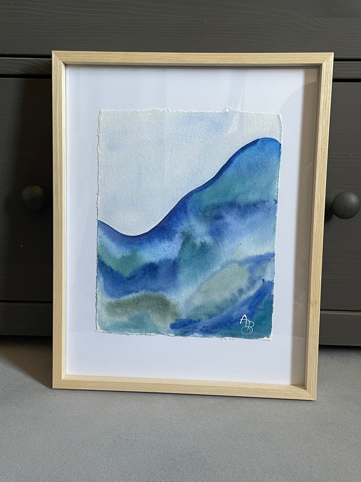 "Wave 8" Framed Original Painting