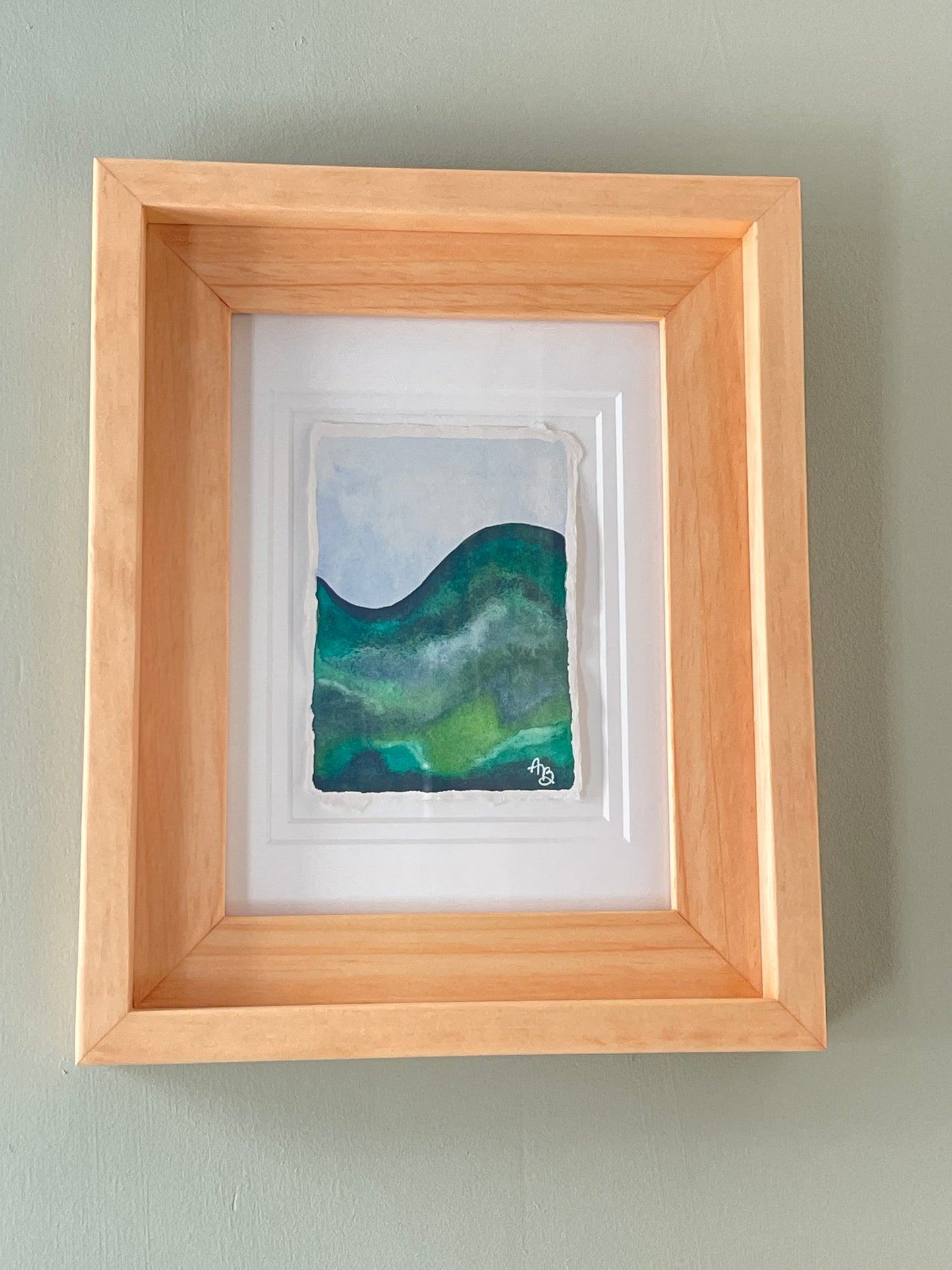 “Sun in the Valley” framed original painting