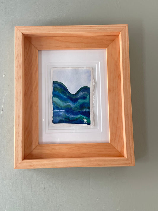 “Rise and Fall” framed original painting