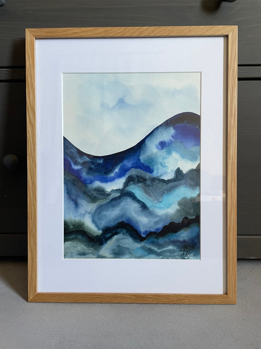 "Billows" Framed Original Painting