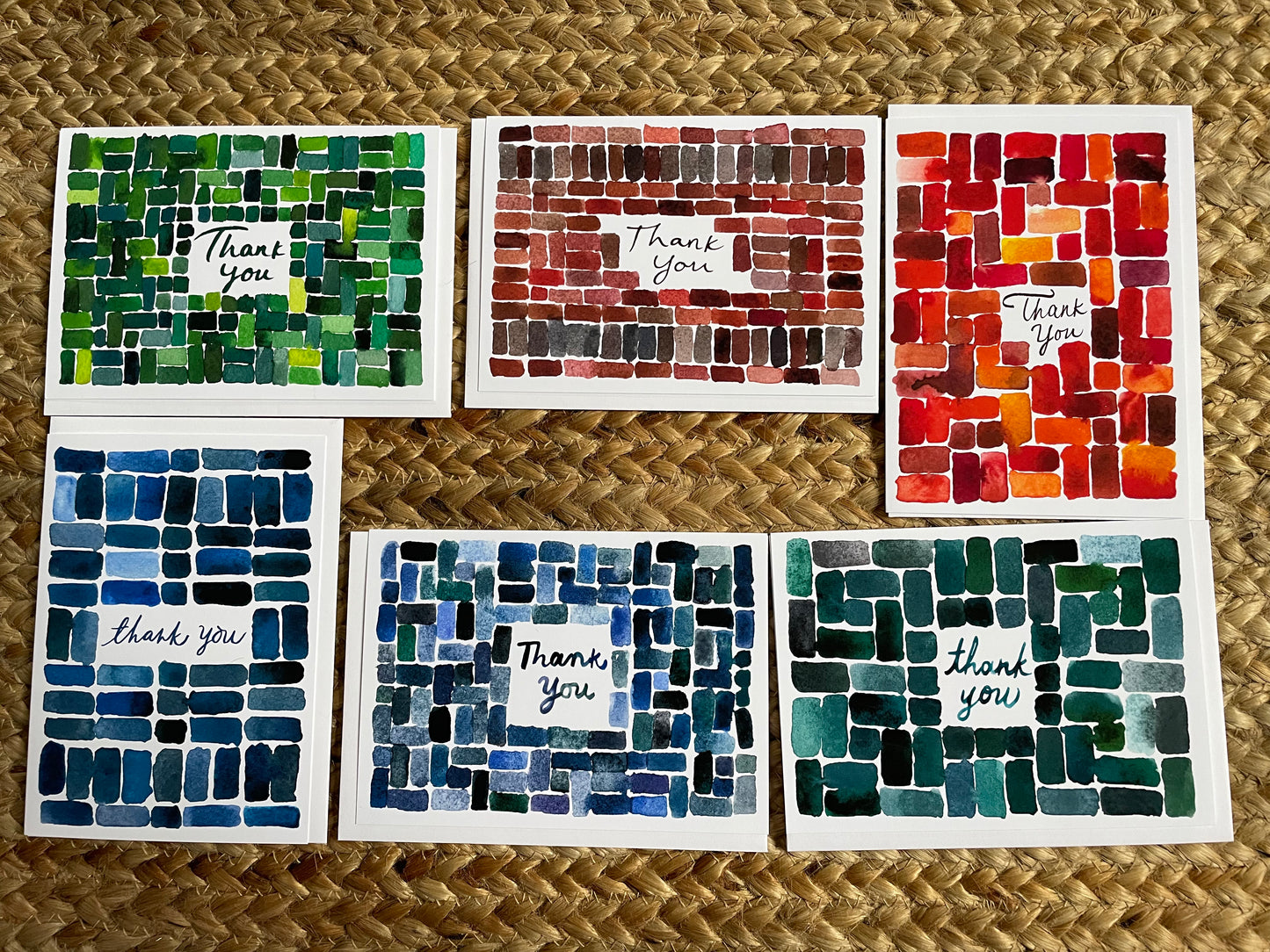 Bricks Thank You Cards (6 pack)