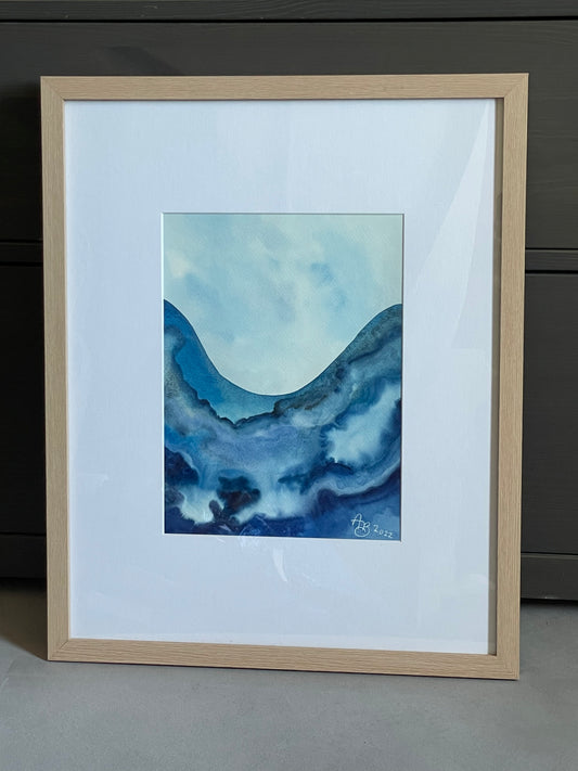 "Sapphire Seas" Framed Original Painting