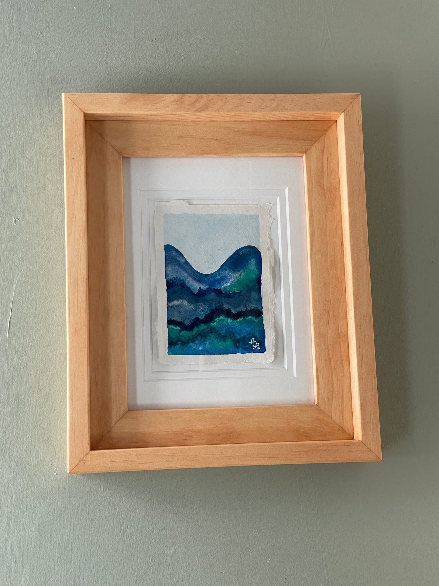 “Sunlit Zone” Framed Original Painting