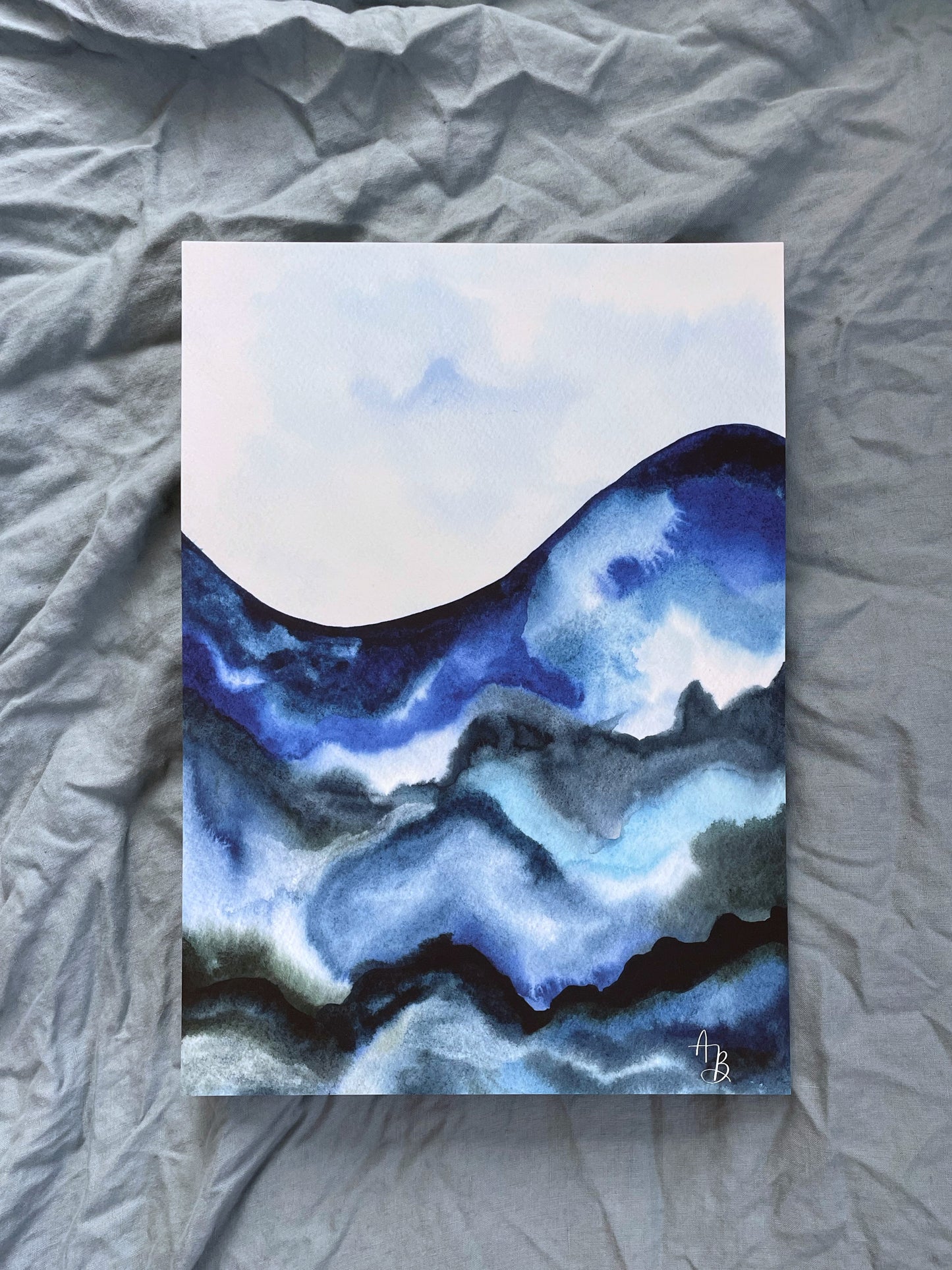 "Billows" Watercolor Print