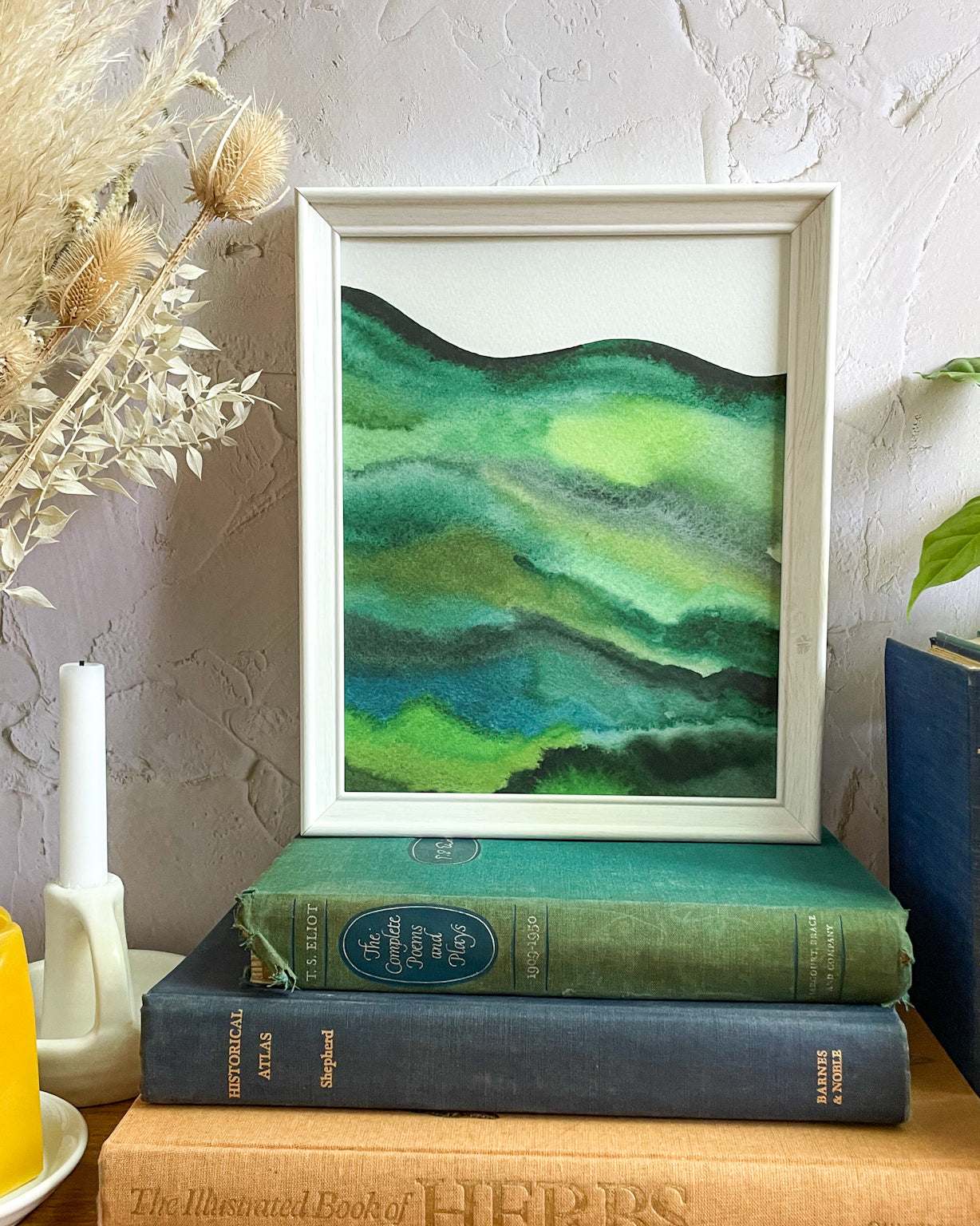 "Emerald Hills 1" Watercolor Print