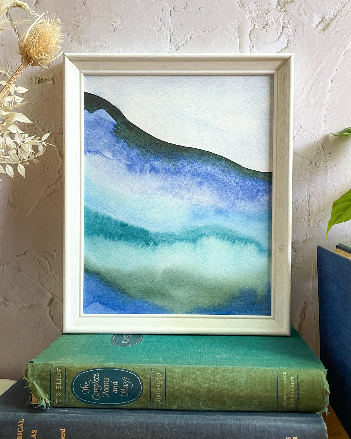 "Ocean Currents 1" Watercolor Print