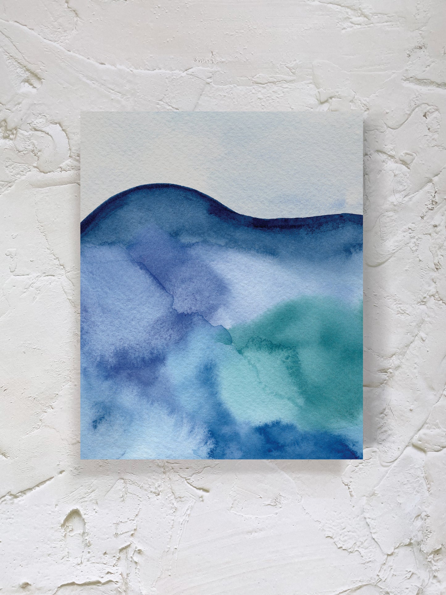 "Ocean Currents 3" Watercolor Print