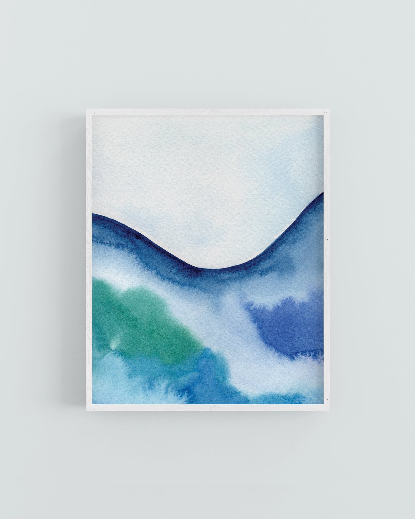 "Ocean Currents 4" Watercolor Print