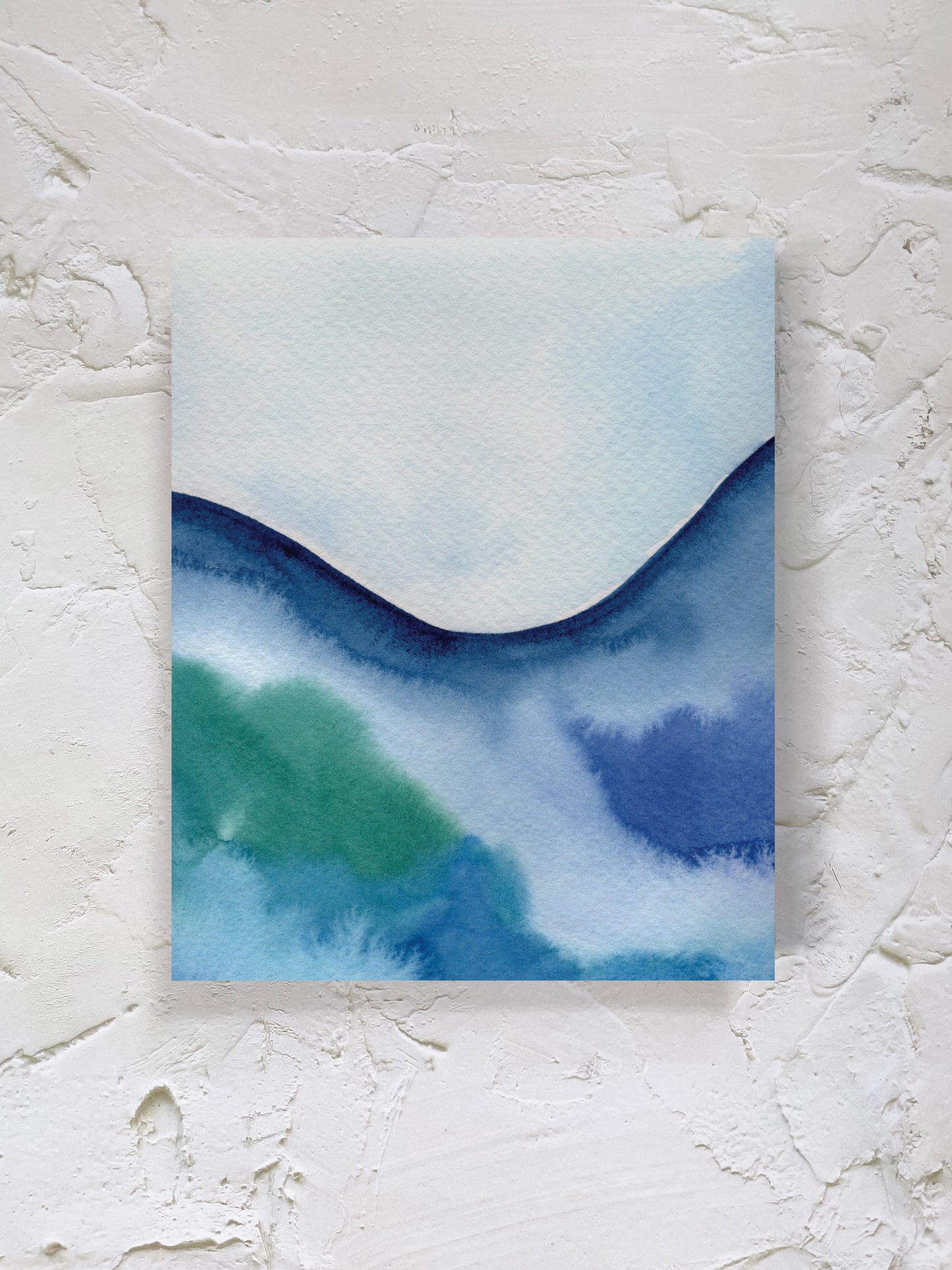 "Ocean Currents 4" Watercolor Print