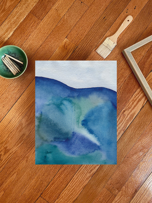 "Sea Bloom" Watercolor Print